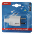 Wtyczka Scanpart z ra, PVC biała