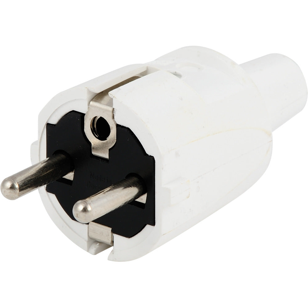 Wtyczka Scanpart z ra, PVC biała