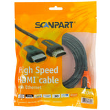 Kabel Scanpart HDMI 3 m pomarańczowy czarny