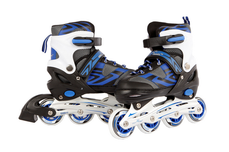 Łyżworolki Street Rider półmiękkie, niebiesko-czarne, rozmiar 29-32