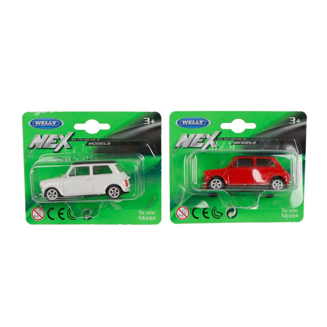 Welly, odlewany pod ciśnieniem mini cooper w skali 1:60