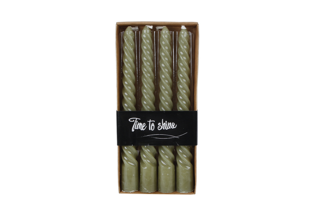 Tafelkaars x4 twist 4uur 2x2x20cm - groen