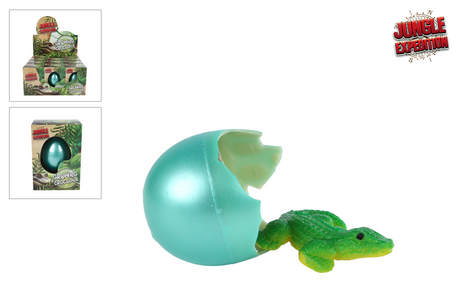 Jajko wyprawowe do dżungli z rosnącym krokodylem, 6cm