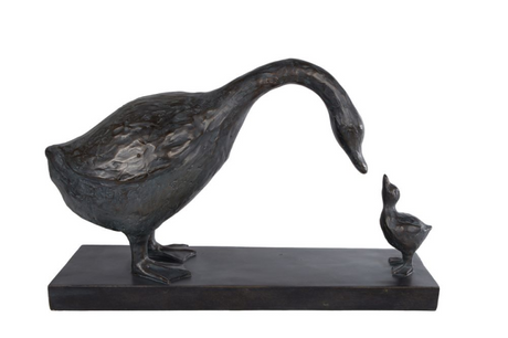 Sculptuur a.j. kwak xxl koper polystone 51x17x30,5cm