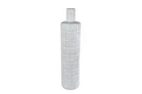 Jip vaas creme metaal 16,5x16,5x68,5cm