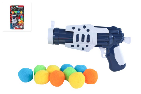 Pistolet z 11 miękkimi kulkami 17,5cm