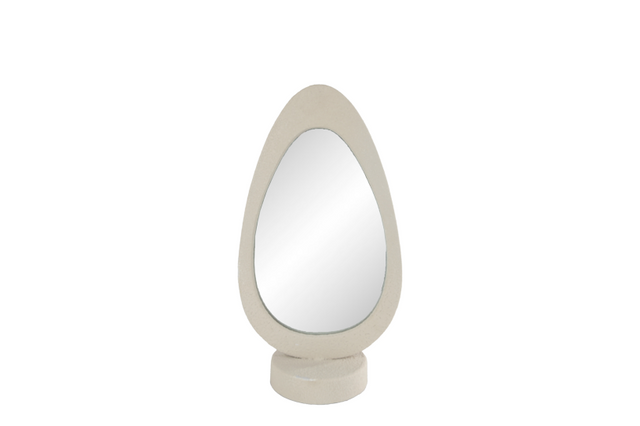 Spiegel susan s beige metaal 18,5x11,5x35cm