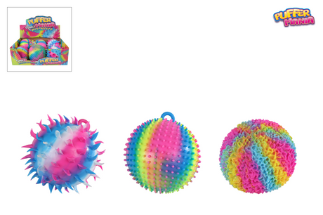 Piłka puchowa funky mania tęcza 18 cm 3 różne kolory