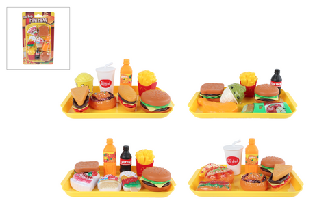 Zestaw do zabawy w mini menu fast food
