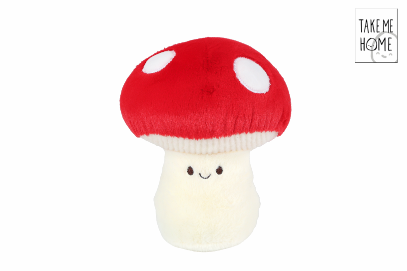 Take me home paddenstoel pluche 18cm