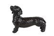 Sculptuur teckel donker bruin polystone 29x10,5x22cm