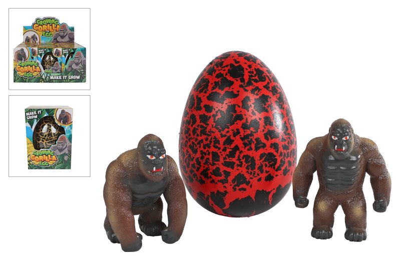 Rosnący goryl w jajku jumbo 2ass 11cm