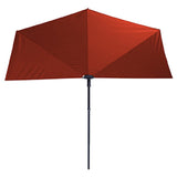 Madison Balkon Parasol Sun Wave 270x150 cm cegła czerwona