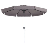 Madison Parasol Flores luksus około 300 cm taupe