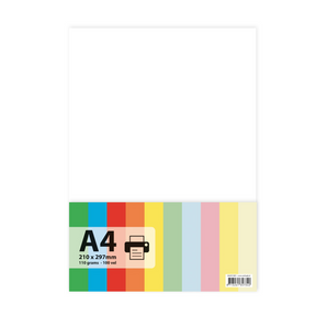 Papier a4 110gr 100 vel - wit