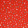Apparaatrol kerst bomen mix rood 150mx50cm