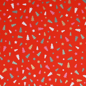 Apparaatrol kerst bomen mix rood 150mx50cm