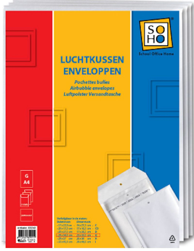 Soho envelop luchtkussen g17 a4 3 stuks