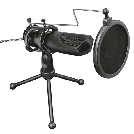Trust mikrofon do transmisji strumieniowej USB GXT 232 Mantis w kolorze czarnym