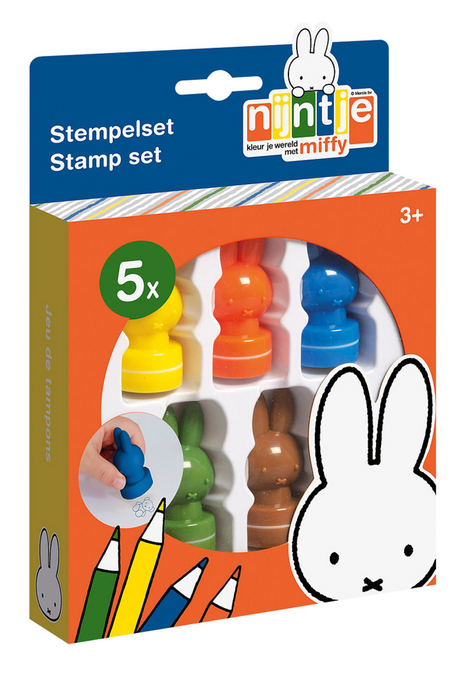 Bambolino zabawki Miffy pieczątki samotuszujące