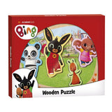 Drewniane puzzle Bambolino Bing z dużymi figurami - zabawki edukacyjne uczące układania puzzli - zabawki