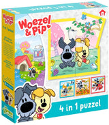 Puzzle Bambolino Woezel Pip 4 w 1. 3+