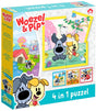 Puzzle Bambolino Woezel Pip 4 w 1. 3+