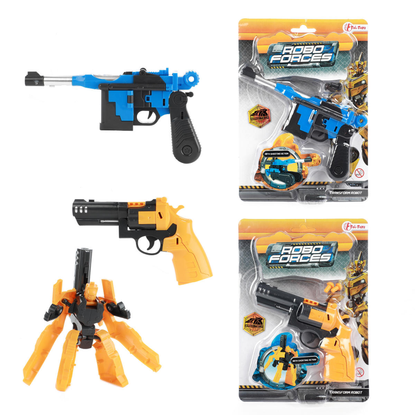 Roboforces veranderrobot -pistool- op kaart 2ass