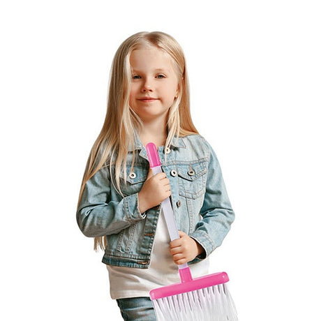 Zestaw do sprzątania domu Toi-toys, 3-częściowy, różowy i biały