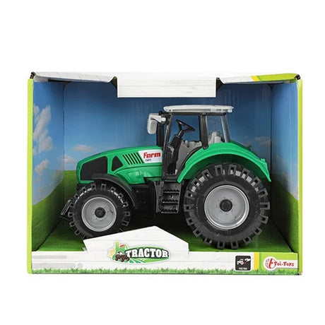 Traktor Toi-zabawki z tarciem zielony, 19cm