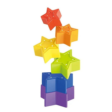 Toi-zabawki Little Stars układające się w wieżę, 6 sztuk