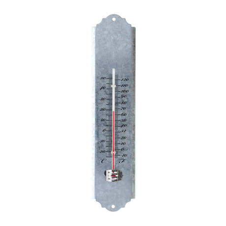 Esschert Design Wall Termometr 30 cm Schrootzink OZ10