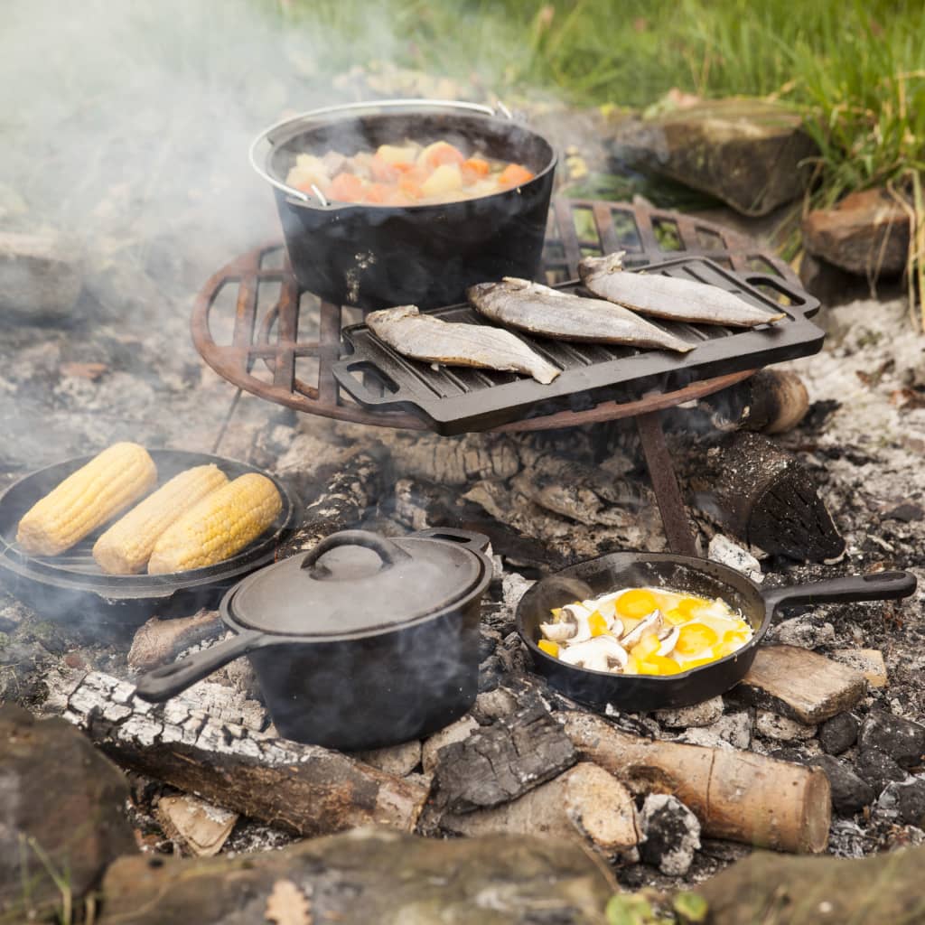 Esschert Design Camp Fire Gotowanie 7-częściowy Zwartff240