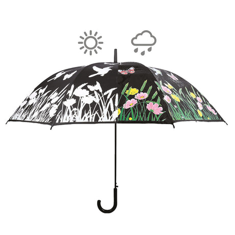 Szeroki parasol zmieniający kolor firmy Esschert