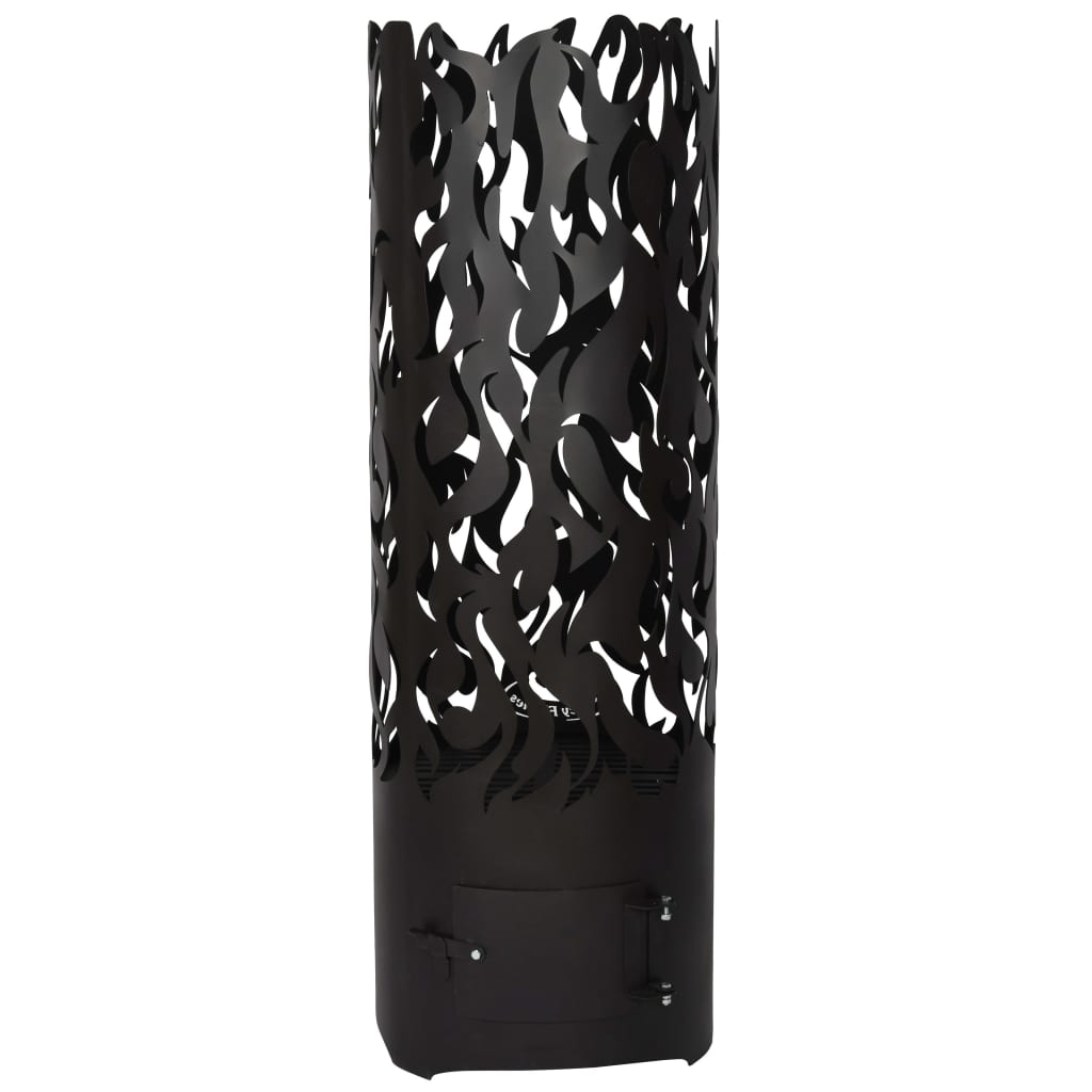 Esschert Design Fireon Flames Stalowa Stalowa Czarna FF408