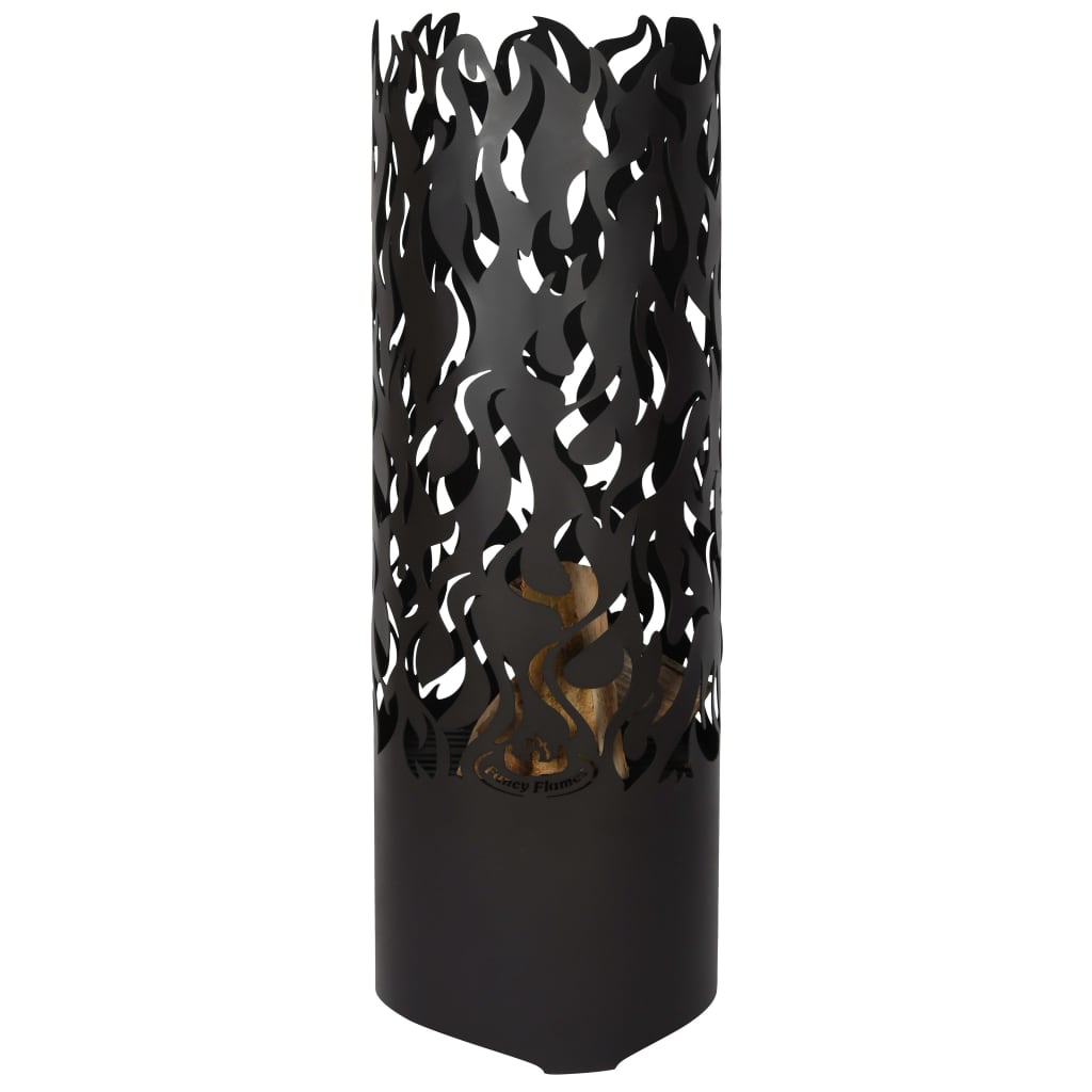 Esschert Design Fireon Flames Stalowa Stalowa Czarna FF408