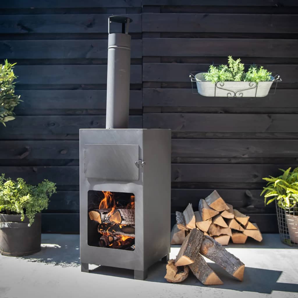 Esschert Design Terrace Stove z pizzą czarny