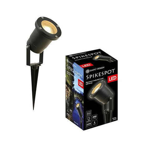 Po prostu zaprojektuj punktowy punktowy punkt świetlny LED gu10 5w 3000k czarny metal