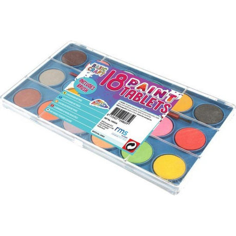 Paleta akwareli Grafix z pędzelkiem, 18 kolorów.