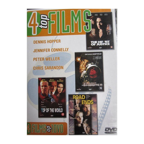 Podstawowe DVD 4 Najlepsze filmy Haert of Justice Prosta strzelanka Top of the World Road Ends