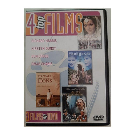 Podstawowe DVD 4 najlepsze filmy na spacer z lwami, prawdziwe serce, dalekie pawilony, ucieczka na górę grizzly