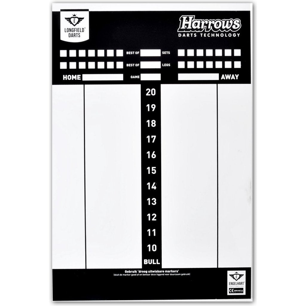 Longfield Games Darts tablica wyników z markerami, Wisser Game Rules