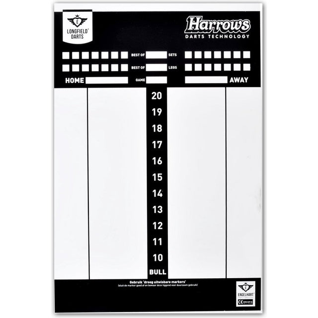 Longfield Games Darts tablica wyników z markerami, Wisser Game Rules