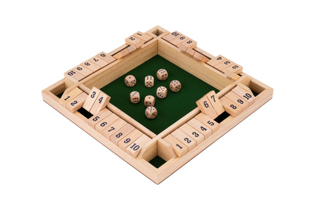 Longfield zamyka pudełko – 4 graczy – gumowe drewniane pudełko z inkrustowanym filcem – w tym 8 drewnianych kostek – gra planszowa 29 x 29 x 3,5 cm – strategiczna gra rodzinna – serce anioła