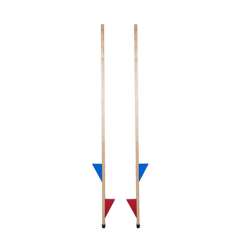 Engelhart na drewnianych palach z kolorowym zestawem podnóżków 2 170 cm, regulowany.
