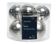 Kerstbal glas 7.00cm 8 stuks - zilver