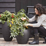 Capi Flowerpot Nature Rosta 42x38 cm czarny kblr362