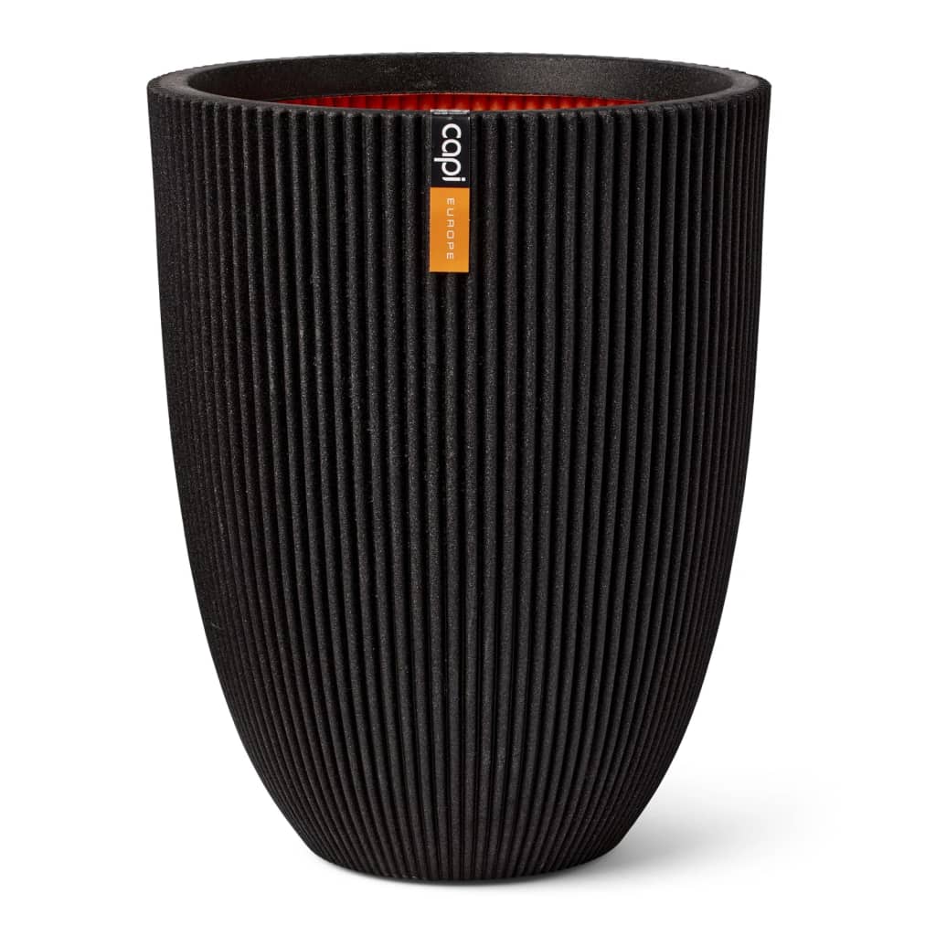 Capi Capi Flowerpot Groove Elegancki 46x58 cm czarny