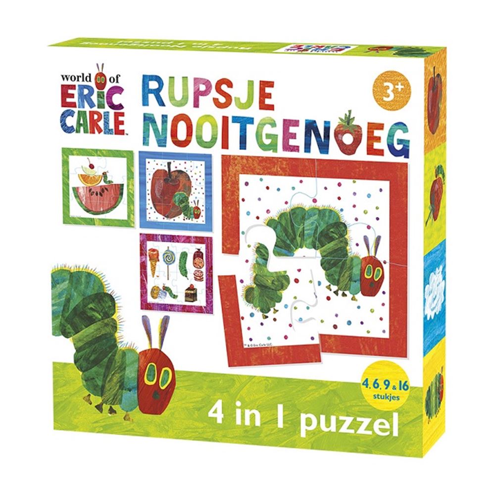 Puzzle Bambolino gąsienica nigdy dość, 4w1