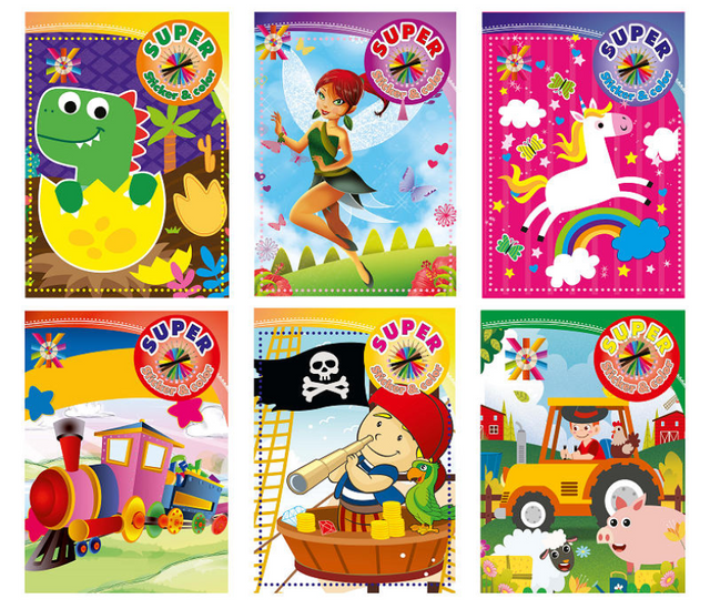Super sticker en color assorti
